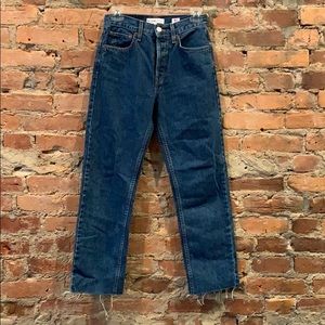 RE/DONE High Rise Stovepipe Denim